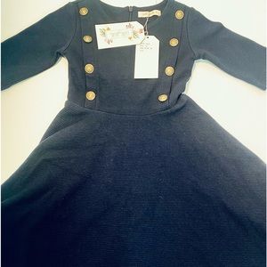 Goldybelle dress sz.M. NWT Navy blue classic English style girls dress.